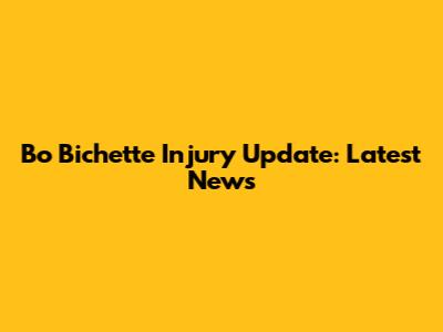 Bo Bichette Injury Update: Latest News