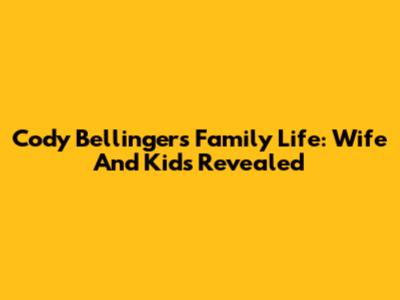Cody Bellinger's Family Life: Wife And Kids Revealed