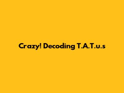 Crazy! Decoding T.A.T.u.'s 