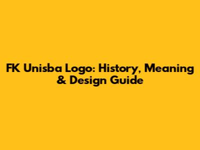 FK Unisba Logo: History, Meaning & Design Guide