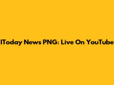 IToday News PNG: Live On YouTube