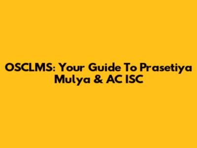 OSCLMS: Your Guide To Prasetiya Mulya & AC ISC