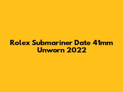 Rolex Submariner Date 41mm Unworn 2022