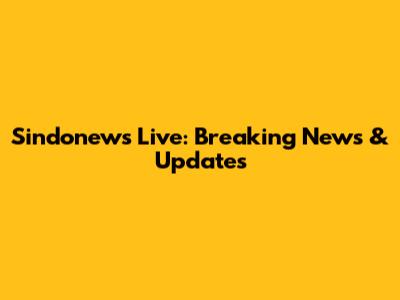 Sindonews Live: Breaking News & Updates