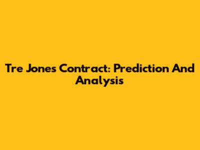 Tre Jones Contract: Prediction And Analysis