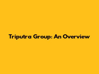 Triputra Group: An Overview
