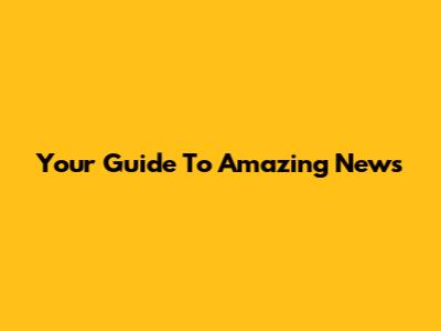 Your Guide To Amazing News