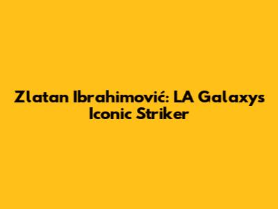 Zlatan Ibrahimović: LA Galaxy's Iconic Striker